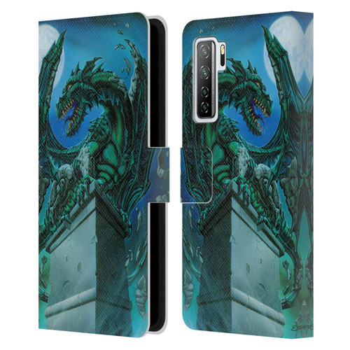 Ed Beard Jr Dragons The Awakening Leather Book Wallet Case Cover For Huawei Nova 7 SE/P40 Lite 5G