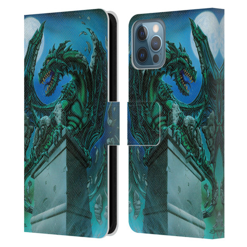 Ed Beard Jr Dragons The Awakening Leather Book Wallet Case Cover For Apple iPhone 12 / iPhone 12 Pro