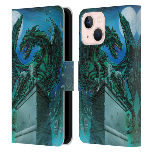 Ed Beard Jr Dragons The Awakening Leather Book Wallet Case Cover For Apple iPhone 13 Mini