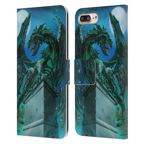 Ed Beard Jr Dragons The Awakening Leather Book Wallet Case Cover For Apple iPhone 7 Plus / iPhone 8 Plus