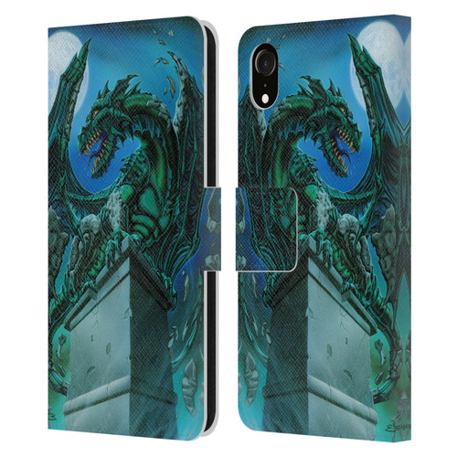 Ed Beard Jr Dragons The Awakening Leather Book Wallet Case Cover For Apple iPhone XR