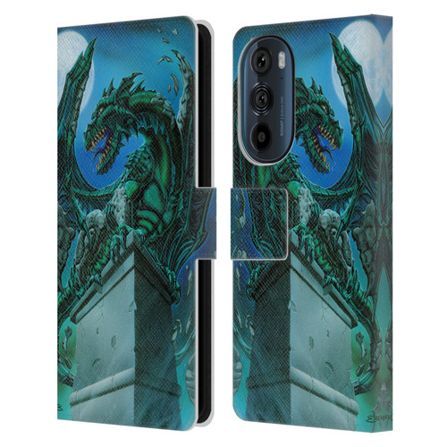 Ed Beard Jr Dragons The Awakening Leather Book Wallet Case Cover For Motorola Edge 30