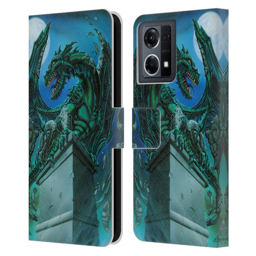 Ed Beard Jr Dragons The Awakening Leather Book Wallet Case Cover For OPPO Reno8 4G