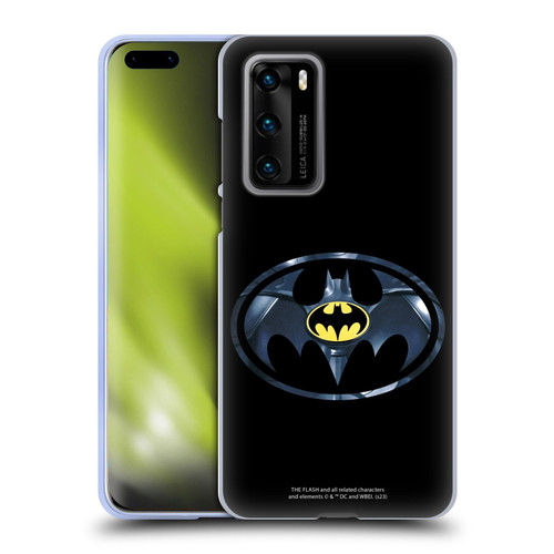 The Flash 2023 Graphics Black Batman Logo Soft Gel Case for Huawei P40 5G