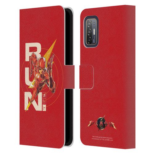 The Flash 2023 Graphics Barry Allen Run Leather Book Wallet Case Cover For HTC Desire 21 Pro 5G