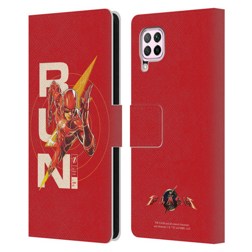 The Flash 2023 Graphics Barry Allen Run Leather Book Wallet Case Cover For Huawei Nova 6 SE / P40 Lite