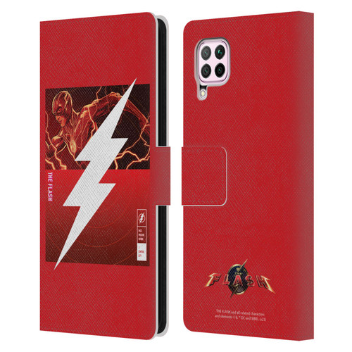 The Flash 2023 Graphics Barry Allen Logo Leather Book Wallet Case Cover For Huawei Nova 6 SE / P40 Lite
