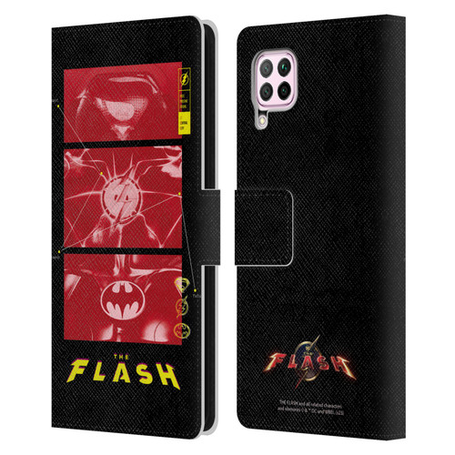 The Flash 2023 Graphics Suit Logos Leather Book Wallet Case Cover For Huawei Nova 6 SE / P40 Lite