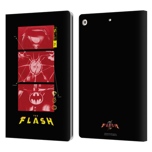 The Flash 2023 Graphics Suit Logos Leather Book Wallet Case Cover For Apple iPad 10.2 2019/2020/2021