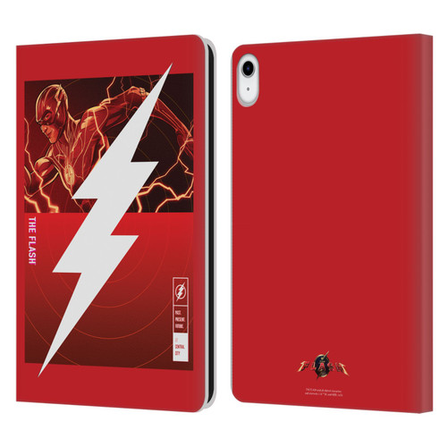 The Flash 2023 Graphics Barry Allen Logo Leather Book Wallet Case Cover For Apple iPad 10.9 2022/2025