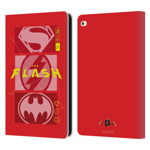 The Flash 2023 Graphics Superhero Logos Leather Book Wallet Case Cover For Apple iPad Air 2 (2014)