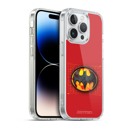 The Flash 2023 Graphics Batman Logo Soft Gel Case for Apple iPhone 13 Pro