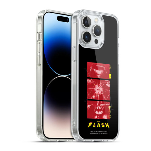 The Flash 2023 Graphics Suit Logos Soft Gel Case for Apple iPhone 14 Pro Max