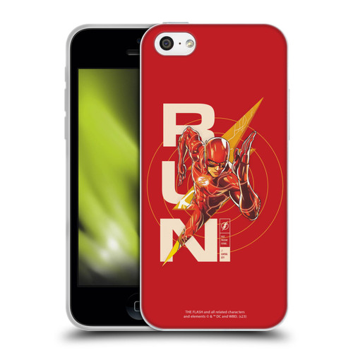 The Flash 2023 Graphics Barry Allen Run Soft Gel Case for Apple iPhone 5c