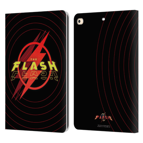 The Flash 2023 Graphics Logo Leather Book Wallet Case Cover For Apple iPad 9.7 2017 / iPad 9.7 2018