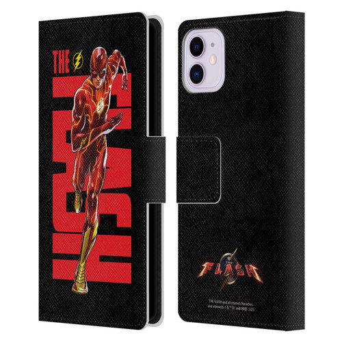 The Flash 2023 Graphics Barry Allen Leather Book Wallet Case Cover For Apple iPhone 11