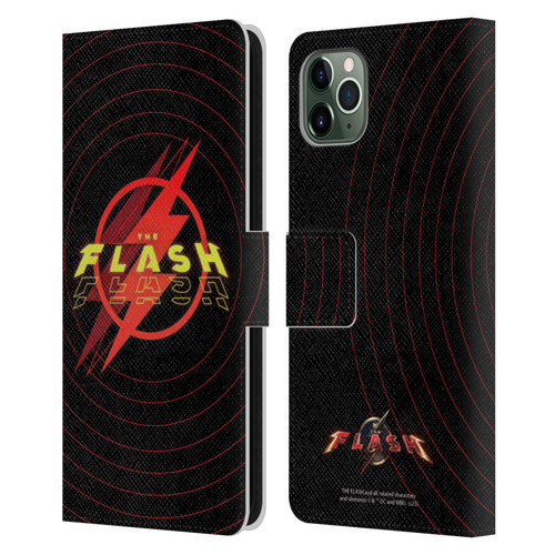 The Flash 2023 Graphics Logo Leather Book Wallet Case Cover For Apple iPhone 11 Pro Max
