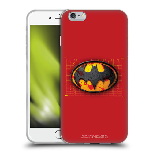 The Flash 2023 Graphics Batman Logo Soft Gel Case for Apple iPhone 6 Plus / iPhone 6s Plus