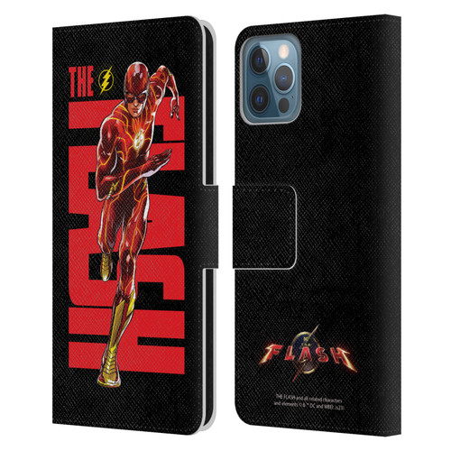 The Flash 2023 Graphics Barry Allen Leather Book Wallet Case Cover For Apple iPhone 12 / iPhone 12 Pro
