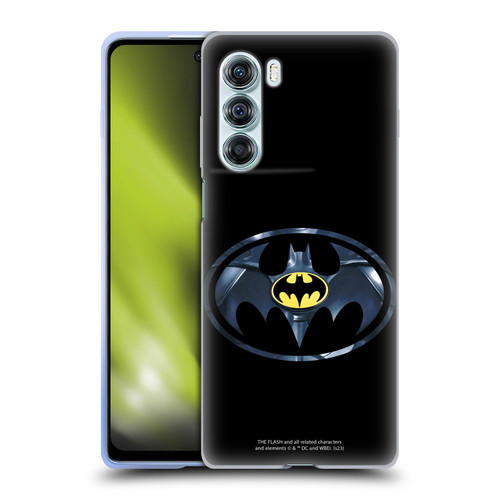 The Flash 2023 Graphics Black Batman Logo Soft Gel Case for Motorola Edge S30 / Moto G200 5G