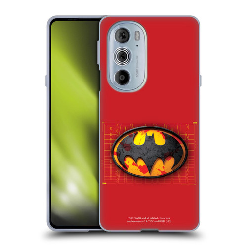 The Flash 2023 Graphics Batman Logo Soft Gel Case for Motorola Edge X30