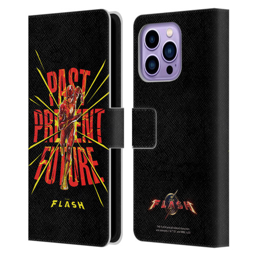 The Flash 2023 Graphics Speed Force Leather Book Wallet Case Cover For Apple iPhone 14 Pro Max