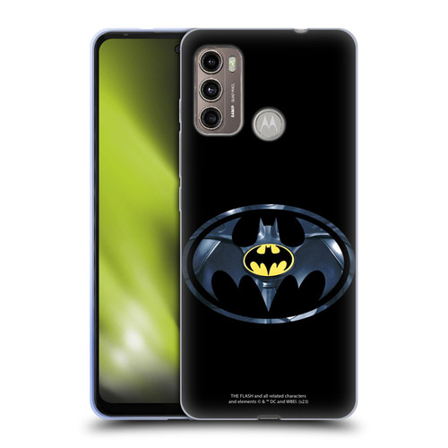 The Flash 2023 Graphics Black Batman Logo Soft Gel Case for Motorola Moto G60 / Moto G40 Fusion