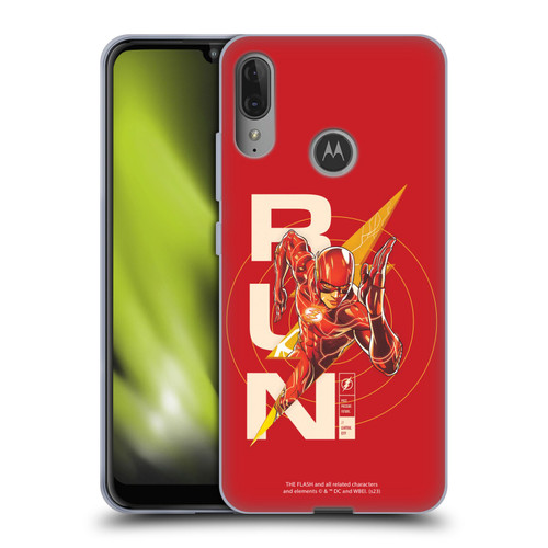 The Flash 2023 Graphics Barry Allen Run Soft Gel Case for Motorola Moto E6 Plus