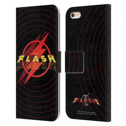 The Flash 2023 Graphics Logo Leather Book Wallet Case Cover For Apple iPhone 6 Plus / iPhone 6s Plus