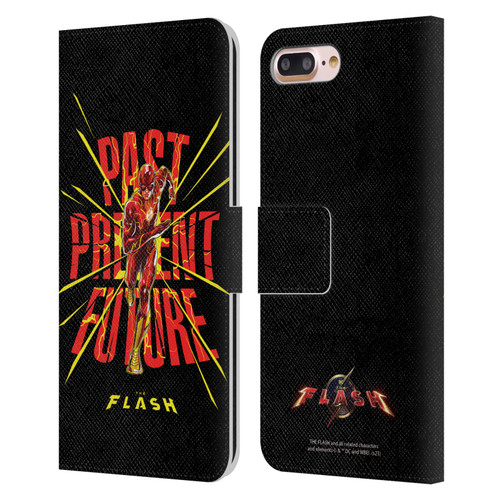 The Flash 2023 Graphics Speed Force Leather Book Wallet Case Cover For Apple iPhone 7 Plus / iPhone 8 Plus