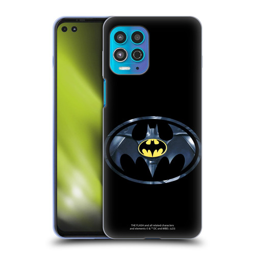 The Flash 2023 Graphics Black Batman Logo Soft Gel Case for Motorola Moto G100