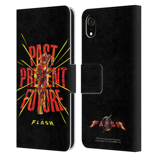 The Flash 2023 Graphics Speed Force Leather Book Wallet Case Cover For Apple iPhone XR