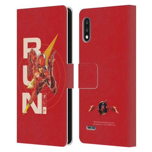 The Flash 2023 Graphics Barry Allen Run Leather Book Wallet Case Cover For LG K22