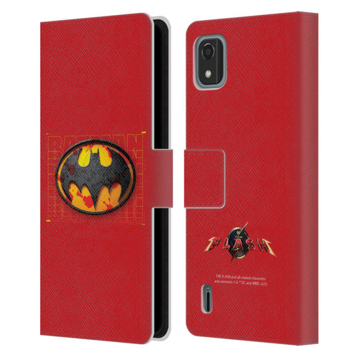 The Flash 2023 Graphics Batman Logo Leather Book Wallet Case Cover For Nokia C2 2nd Edition