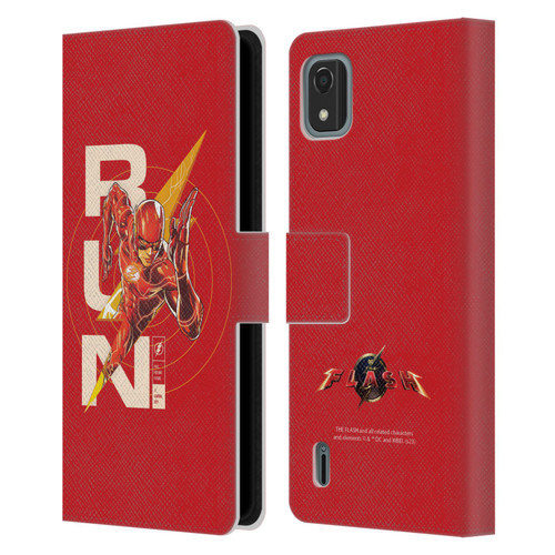 The Flash 2023 Graphics Barry Allen Run Leather Book Wallet Case Cover For Nokia C2 2nd Edition