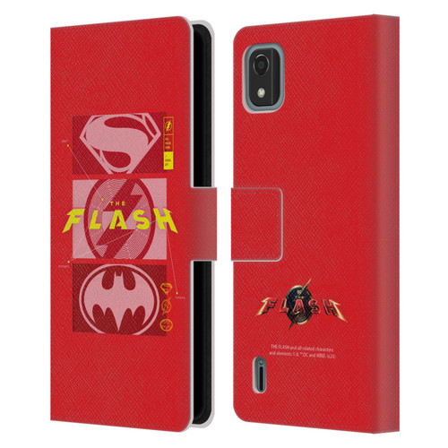 The Flash 2023 Graphics Superhero Logos Leather Book Wallet Case Cover For Nokia C2 2nd Edition