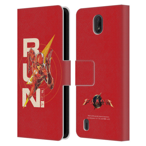 The Flash 2023 Graphics Barry Allen Run Leather Book Wallet Case Cover For Nokia C01 Plus/C1 2nd Edition