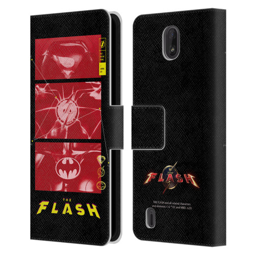 The Flash 2023 Graphics Suit Logos Leather Book Wallet Case Cover For Nokia C01 Plus/C1 2nd Edition