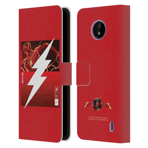 The Flash 2023 Graphics Barry Allen Logo Leather Book Wallet Case Cover For Nokia C10 / C20