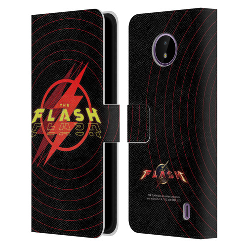 The Flash 2023 Graphics Logo Leather Book Wallet Case Cover For Nokia C10 / C20