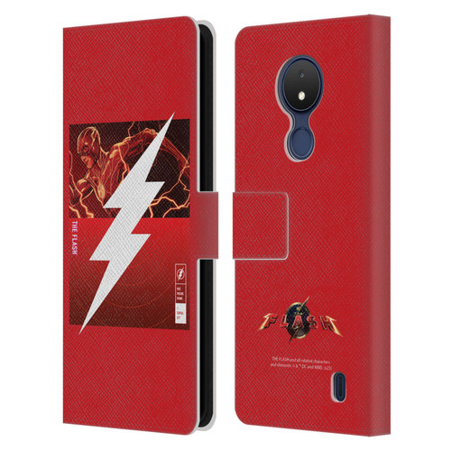 The Flash 2023 Graphics Barry Allen Logo Leather Book Wallet Case Cover For Nokia C21