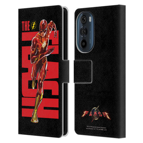 The Flash 2023 Graphics Barry Allen Leather Book Wallet Case Cover For Motorola Edge 30