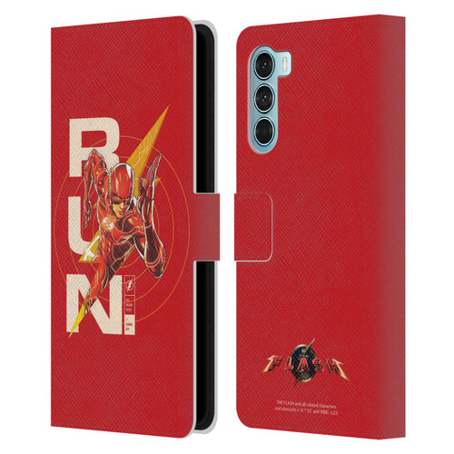 The Flash 2023 Graphics Barry Allen Run Leather Book Wallet Case Cover For Motorola Edge S30 / Moto G200 5G