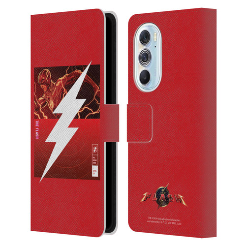 The Flash 2023 Graphics Barry Allen Logo Leather Book Wallet Case Cover For Motorola Edge X30