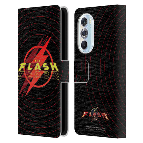 The Flash 2023 Graphics Logo Leather Book Wallet Case Cover For Motorola Edge X30