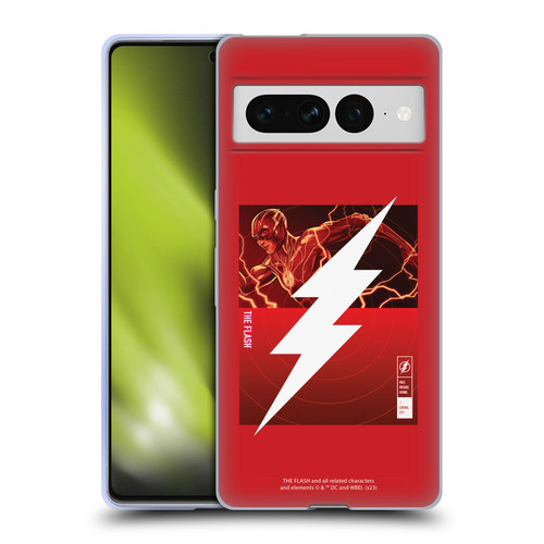 The Flash 2023 Graphics Barry Allen Logo Soft Gel Case for Google Pixel 7 Pro
