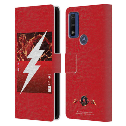 The Flash 2023 Graphics Barry Allen Logo Leather Book Wallet Case Cover For Motorola G Pure