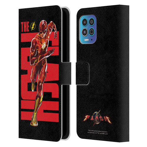 The Flash 2023 Graphics Barry Allen Leather Book Wallet Case Cover For Motorola Moto G100