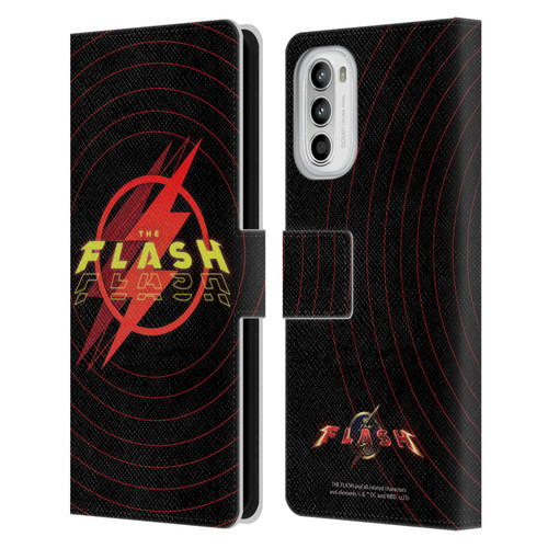 The Flash 2023 Graphics Logo Leather Book Wallet Case Cover For Motorola Moto G52