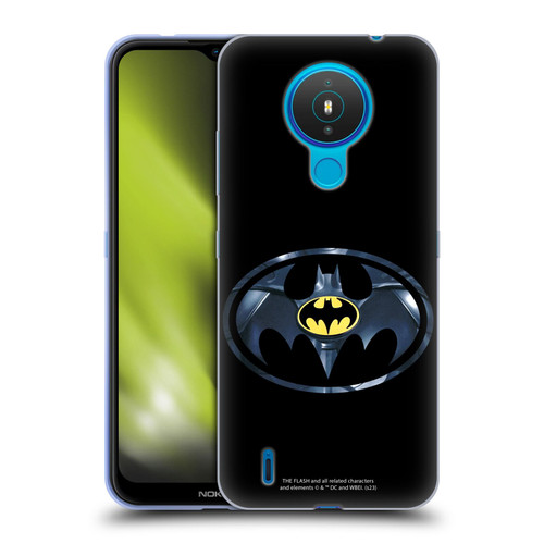 The Flash 2023 Graphics Black Batman Logo Soft Gel Case for Nokia 1.4